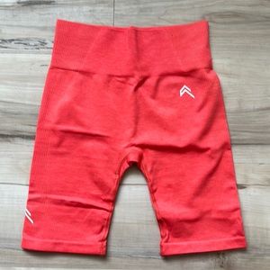 Coral marl cycling shorts
